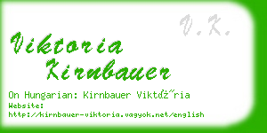 viktoria kirnbauer business card